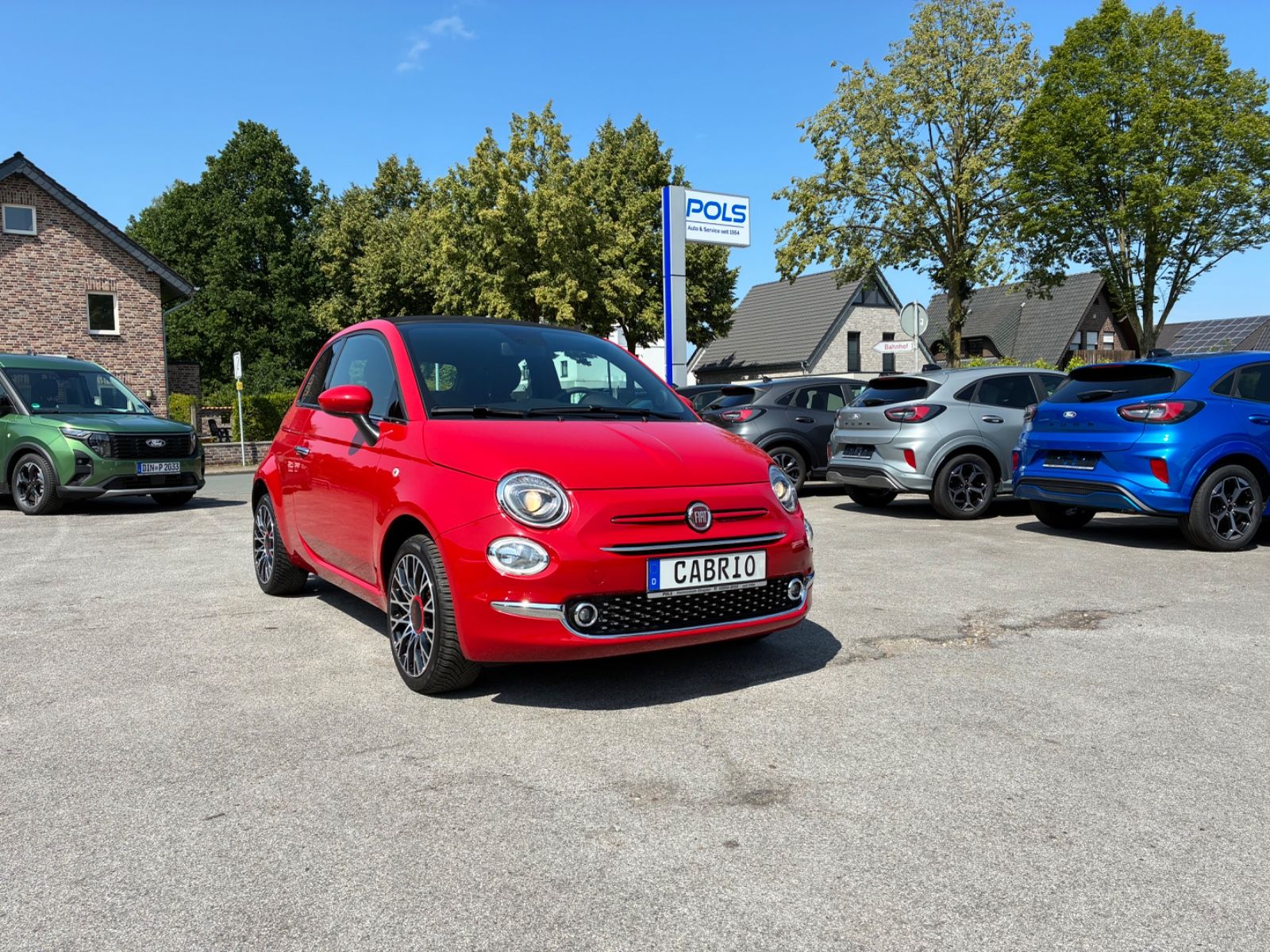 Mehr über den Artikel erfahren Fiat 500C "RED",Cabrio/Navi/Allwetter/16Zoll/PP h.
